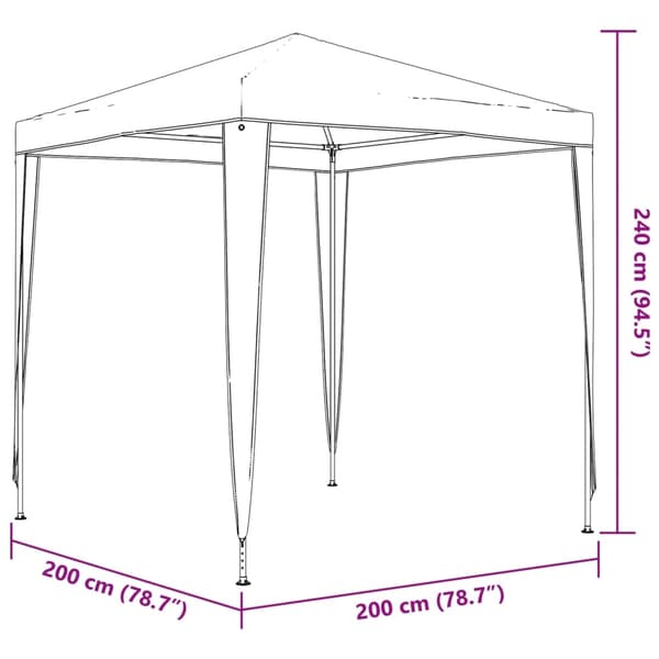 vidaXL Markis Vit 3 x 2,5 m Metall