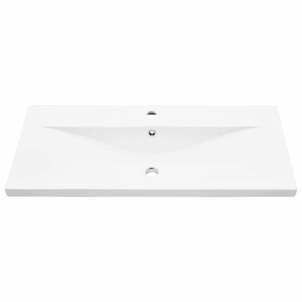 vidaXL Baderomsskap Svart Eik 90 x 38,5 x 46 cm Konstruert tre