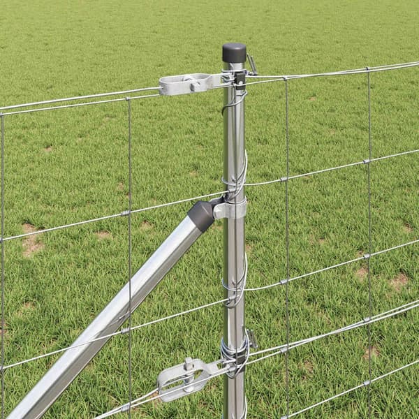 vidaXL Stängselstolpe Galvaniserad 25 x 0,8 m Stål