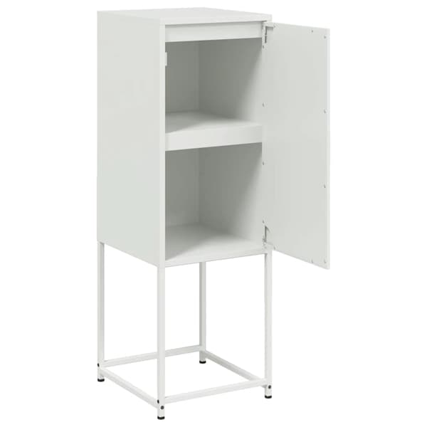 vidaXL Highboard hvit 36x39x107 cm stål