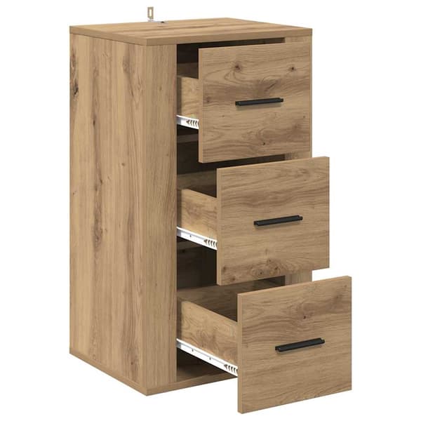vidaXL Serviesskap Artisan Eik 40 x 33 x 70 cm Konstruert tre
