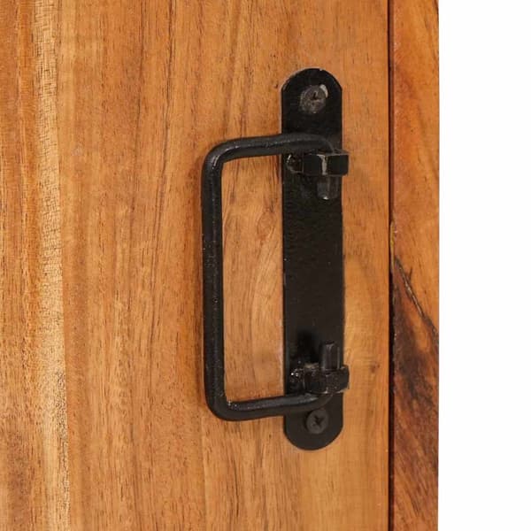 vidaXL Nattbord 2 pcs Brun 35 x 33 x 48 cm Solid akasietre