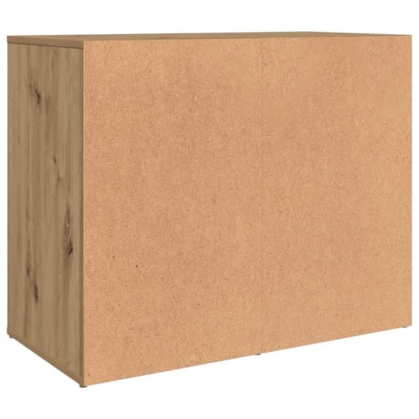 vidaXL Sminkeskap artisan eik 80x40x65 cm konstruert tre