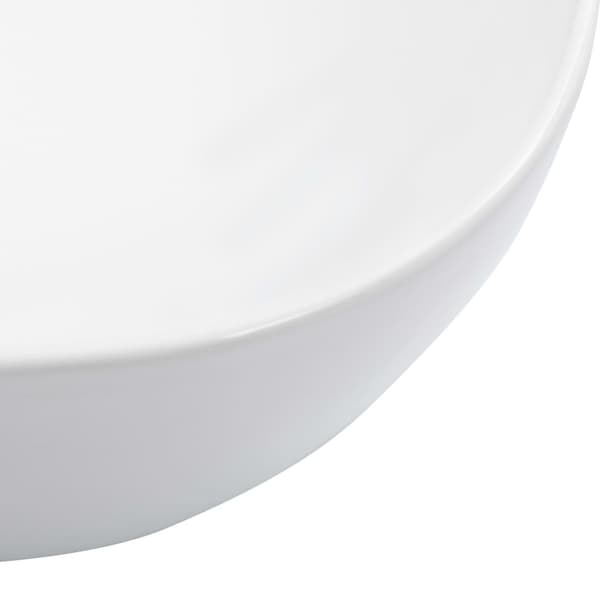 vidaXL Vask 45,5x32x13 cm keramikk hvit