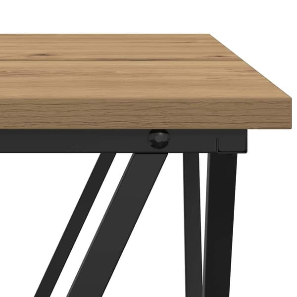 vidaXL Sidebordssett 2 pcs Artisan Eik Konstruksjonsvirke og stål