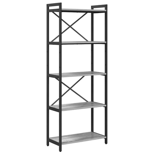 vidaXL Hyllsystem Grå sonoma 60 x 30 x 155 cm Konstruerat trä