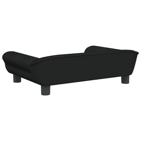 vidaXL Barnsoffa svart 70x45x26 cm sammet