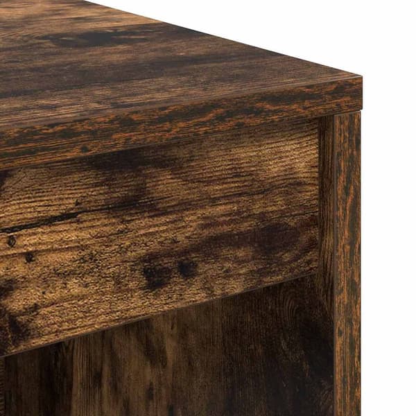 vidaXL Skrivebord Røkt eik 90 x 40 x 76 cm