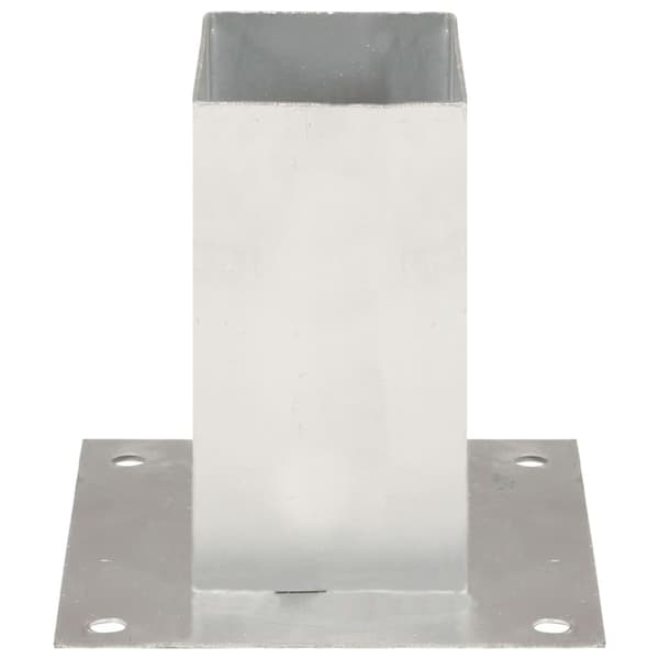 vidaXL Stolpeankere 4 stk galvanisert metall 71 mm