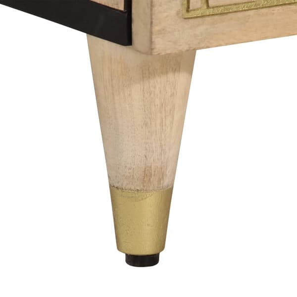 vidaXL Nattbord 2 stk 40x33x46 cm heltre mango