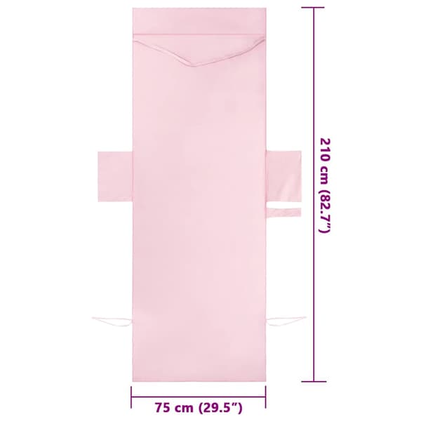 vidaXL Solstolshanddukar 2 st Rosa 210 x 75 cm Polyester och polyamid