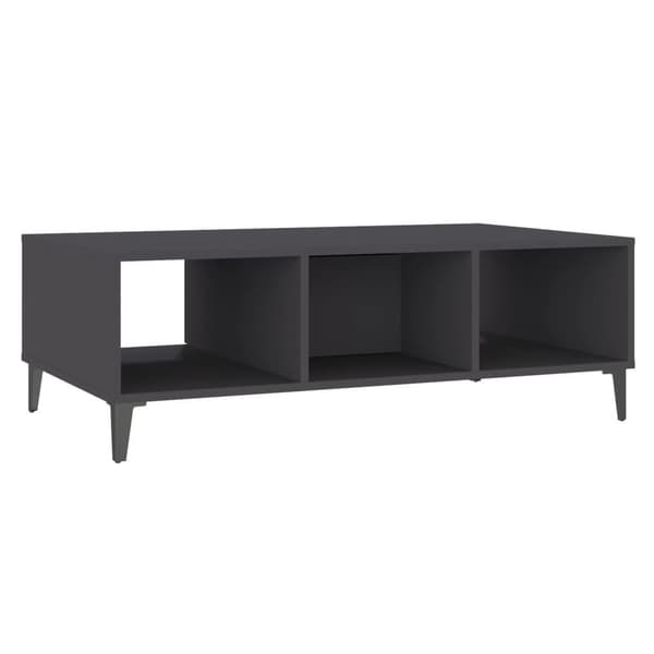 vidaXL Soffbord grå 103,5x60x35 cm konstruerat trä