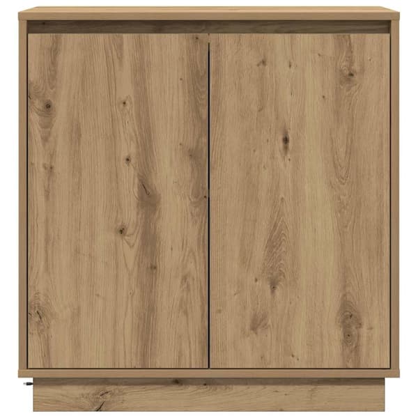 vidaXL LED sideboard for Artisan eik 71 x 34,5 x 75 cm Konstruert tre