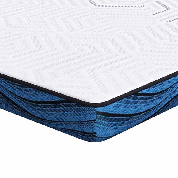 vidaXL Madrasskydd Vit 120 x 200 cm Jacquardtyg