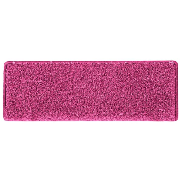 vidaXL Trappematter 30 stk 65x21x4 cm rosa rektangulær kant