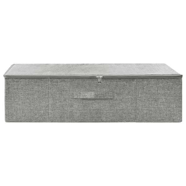 vidaXL Oppbevaringsboks stoff 70x40x18 cm grå