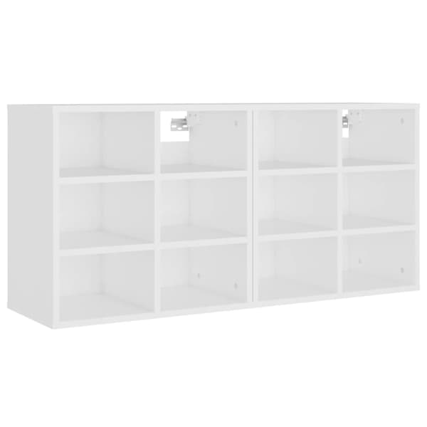 vidaXL Skoskap 2 stk hvit 52,5x30x50 cm