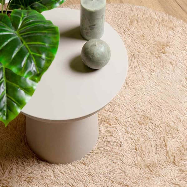 vidaXL Flossteppe med lang luv NAVARRA beige 300x200 cm polyester