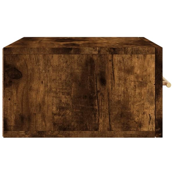 vidaXL Veggmontert nattbord røkt eik 35x35x20 cm