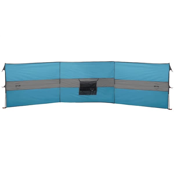 vidaXL Vindskydd för camping blå 490x123 cm vattentät