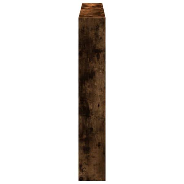 vidaXL Hodegavl skap med LED røkt eik 140x17x102 cm