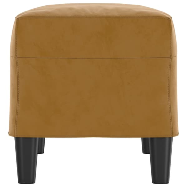 vidaXL Bänk brun 70x35x41 cm sammet