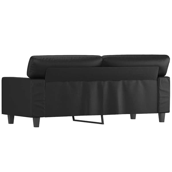 vidaXL 2-sitssoffa svart 140 cm konstläder