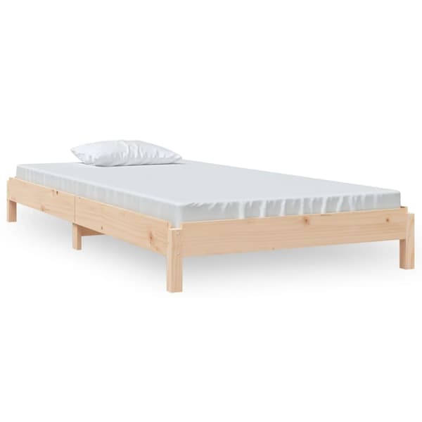 vidaXL Stableseng 90x190 cm heltre furu