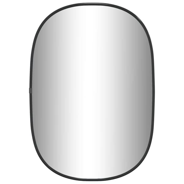 vidaXL Veggspeil svart 50x35 cm