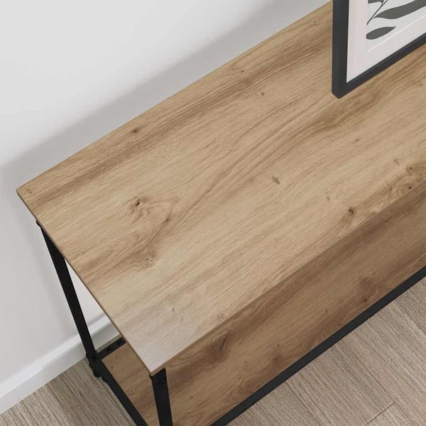 vidaXL Konsollbord artisan eik 101 x 30.5 x 75 cm Konstruert tre