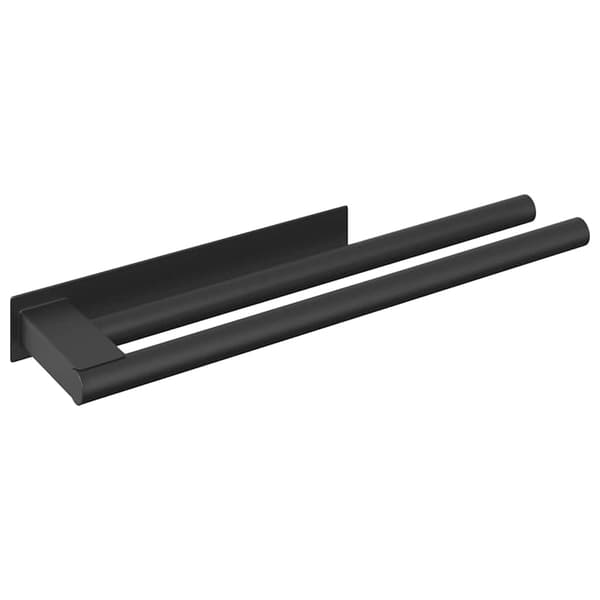vidaXL Håndkle Rack Svart 40 x 9 x 4 cm Rustfritt stål