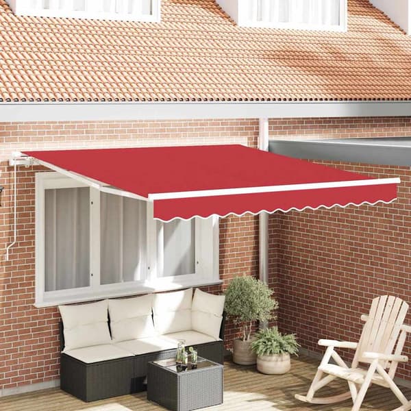 vidaXL Markis Röd 300 x 250 x 165 cm Polyester