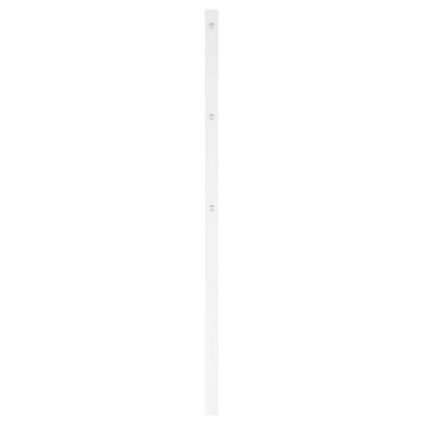 vidaXL Utskiftbar sengegavl i metall hvit 120 cm