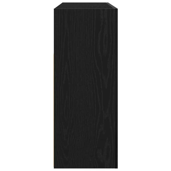 vidaXL Serviesskap Svart Eik 116 x 30 x 75 cm Konstruert tre