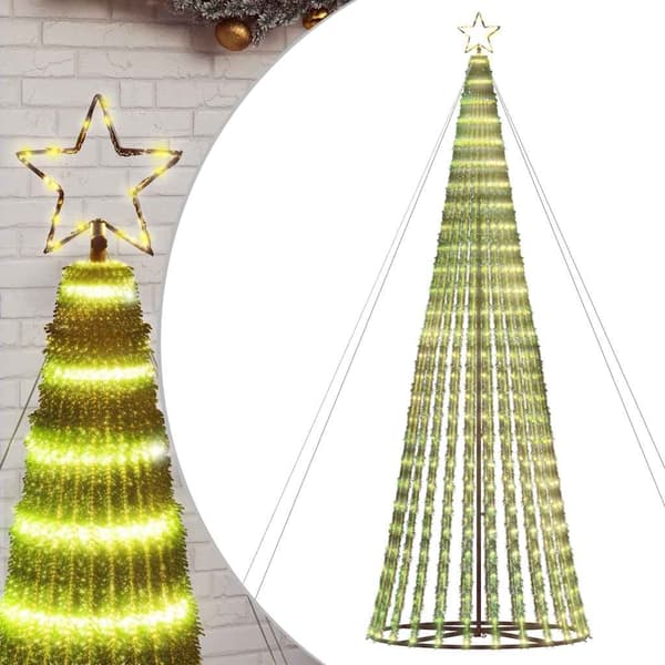 vidaXL LED Juletre 1028 LEDs Varm Hvit 403 cm