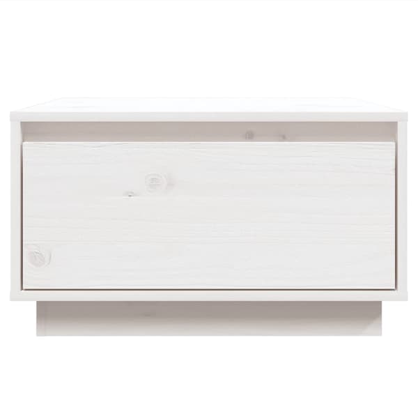 vidaXL Soffbord vit 55x56x32 cm massiv furu