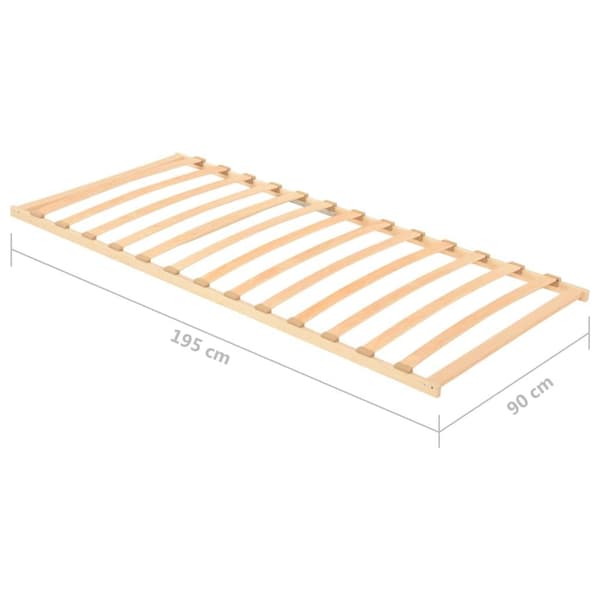 vidaXL Spilebase med 13 lameller 90x200 cm