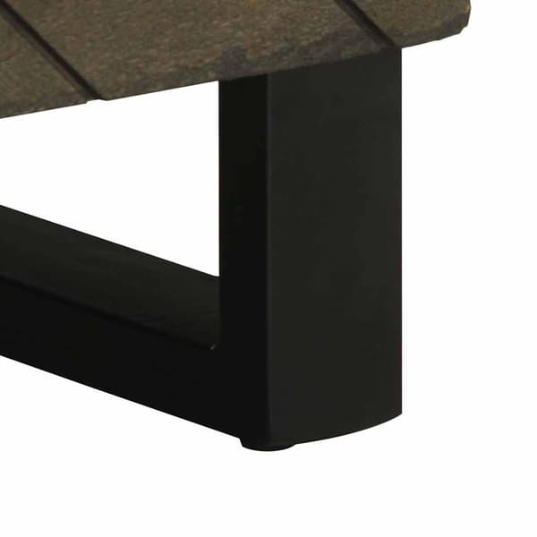 vidaXL Nattbord svart 40x33x46 cm heltre mango