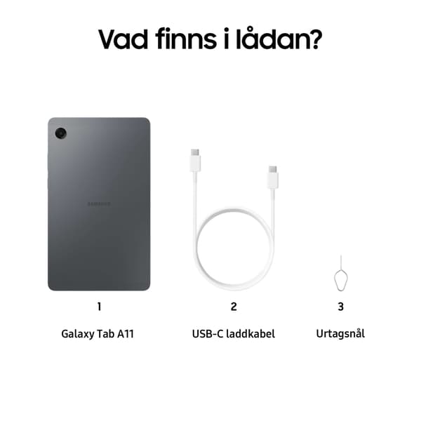 Samsung Galaxy Tab A11 LTE 64 GB, gray 8.7”