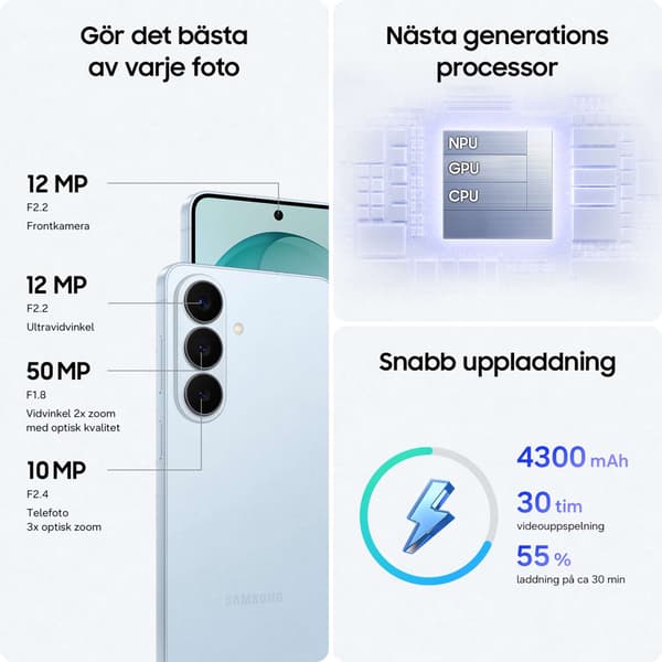 Samsung Galaxy S26 – Vit - 256GB