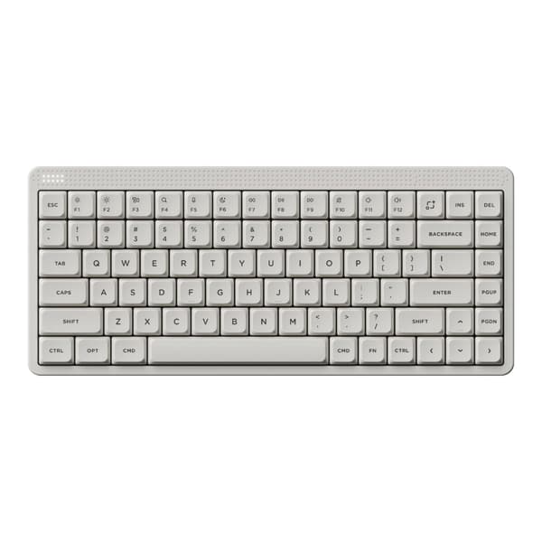 NuPhy Node 75 trådlöst mekaniskt tangentbord QWERTY US - Low, Lunar White, Blush nano