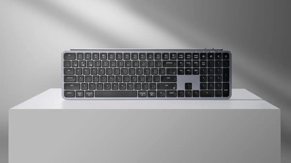 Keychron B6 Pro Trådløst membrantastatur, 2,4 GHz, Bluetooth, Space Gray