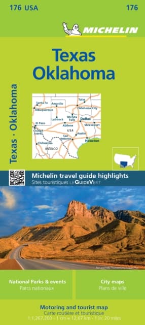 Texas Oklahoma - Zoom Map 176