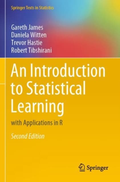 An Introduction to Statistical Learning