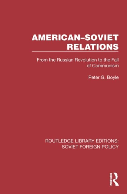 American–Soviet Relations