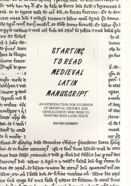 Starting to Read Medieval Latin Manuscript