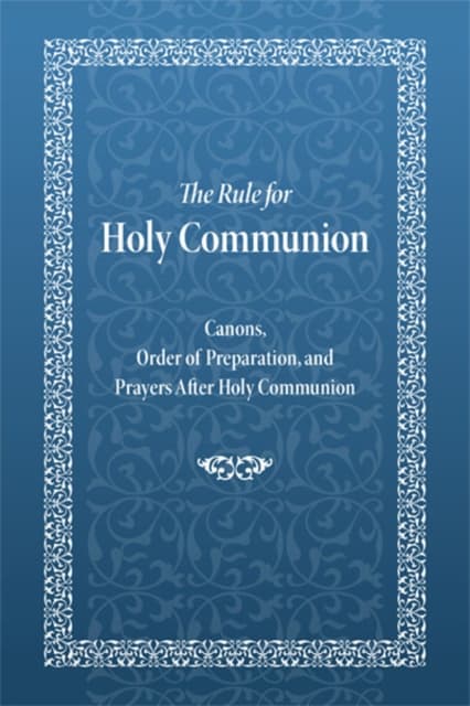 Rule for Holy Communion