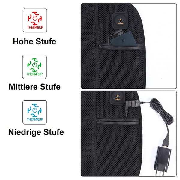 Mobil opvarmet siddepude – USB-drift