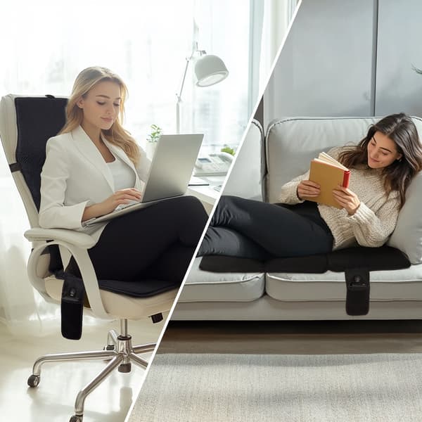 Mobil opvarmet siddeunderlag 40×110 cm – batteri- og netdrift