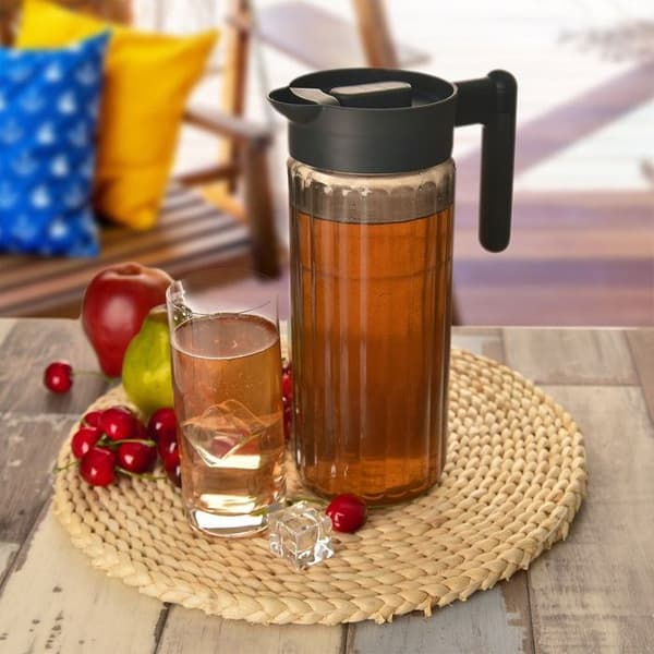 Glasburk med lock 1,5L